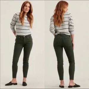 Lucky brand green skinny jeans